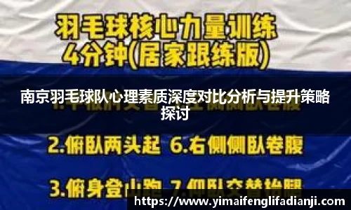 南京羽毛球队心理素质深度对比分析与提升策略探讨