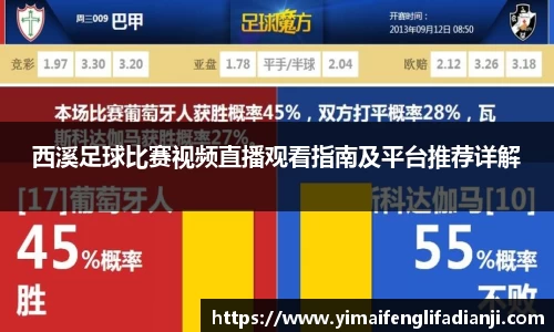 西溪足球比赛视频直播观看指南及平台推荐详解